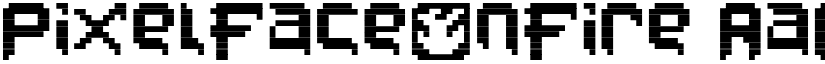 PixelFaceOnFire font