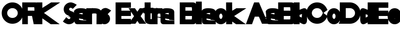 ORK Sans Extra Black font