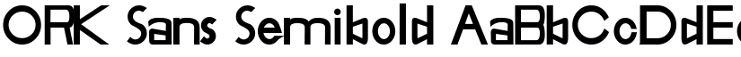 ORK Sans Semibold font