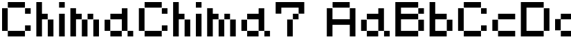 ChimaChima7 font