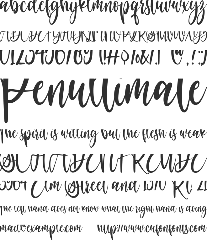 sweet song font preview