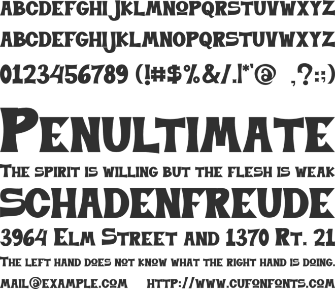 BUDDY HOLLY font preview