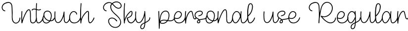 Intouch Sky personal use Regular font