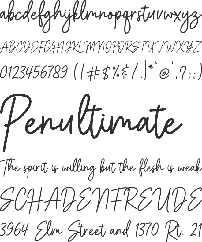Balistany font preview