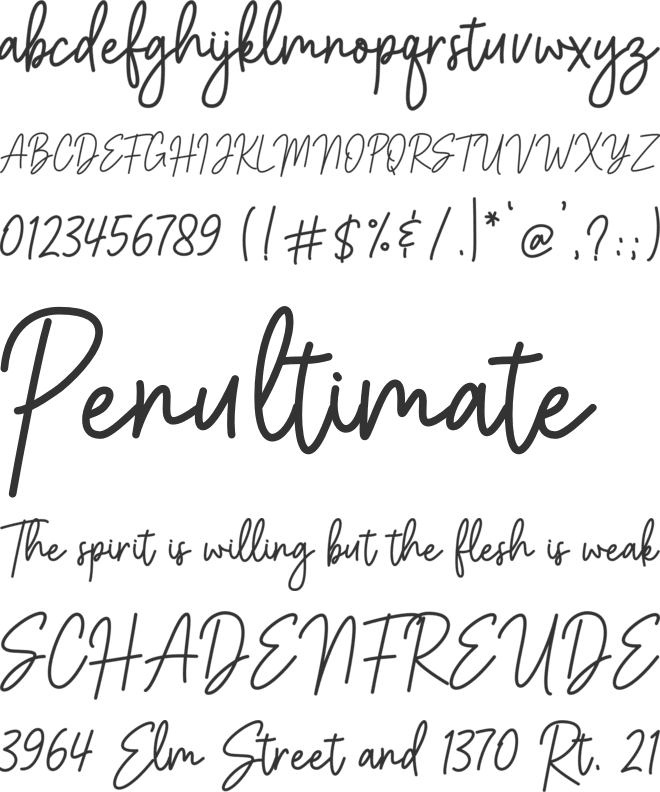 Balistany font preview