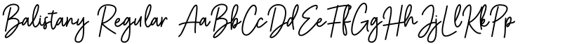 Balistany Regular font