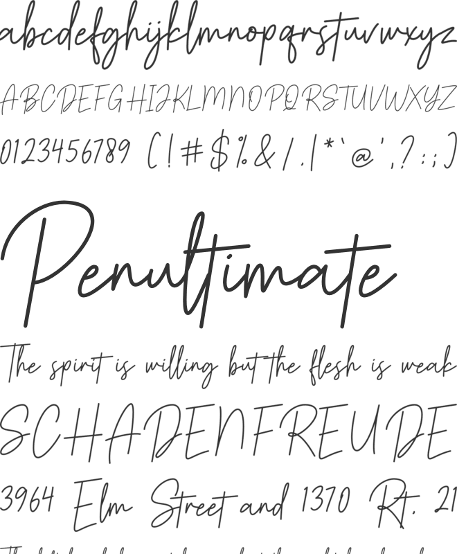 Bakelony font preview