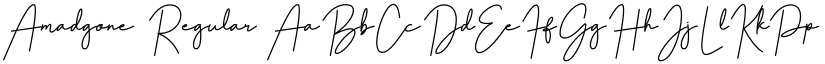 Amadgone Regular font