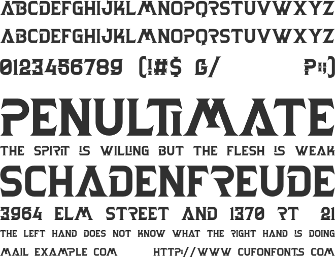 Varava Personal Use font preview