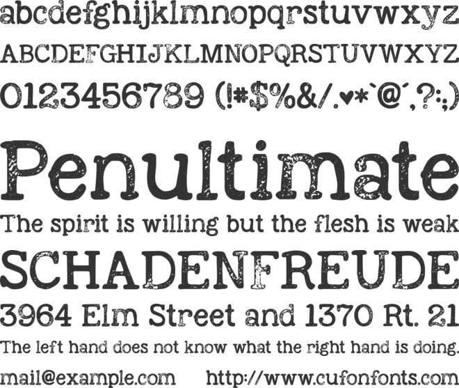 KG Holocene font preview