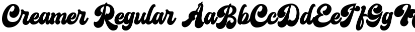 Creamer Regular font