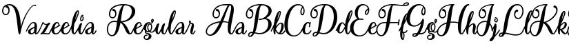 Vazeelia Regular font