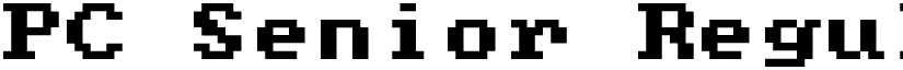 PC Senior Regular font