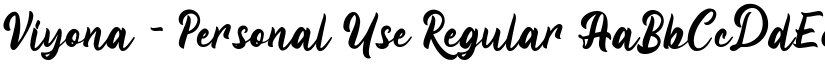 Viyona - Personal Use Regular font