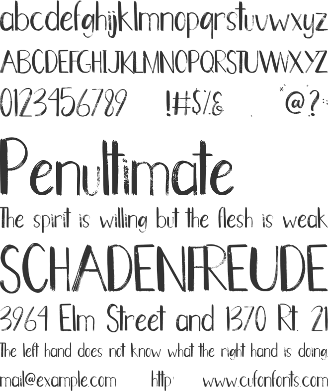 Hot Summer font preview