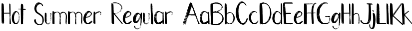 Hot Summer Regular font