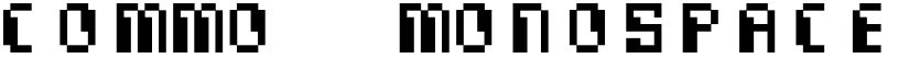 Commo  Monospaced font