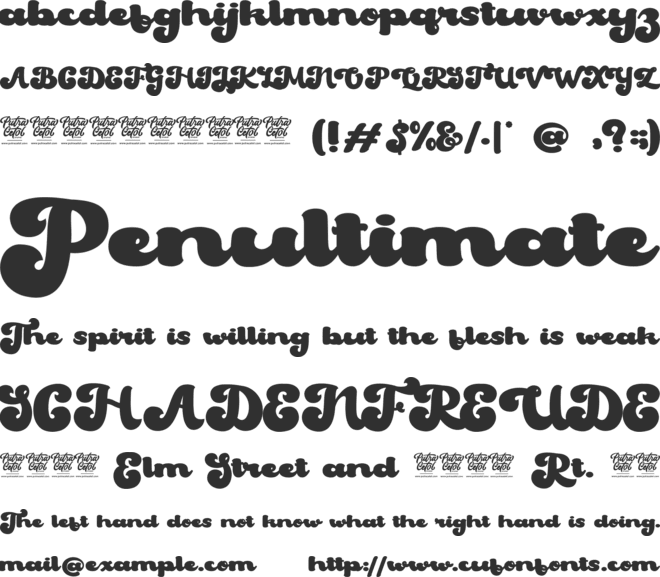 Strong Grandpa font preview