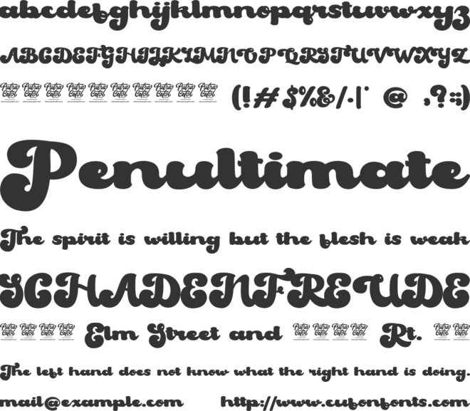 Strong Grandpa font preview