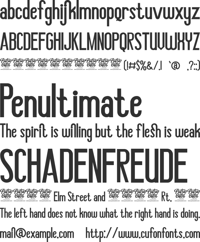 Roshmary font preview