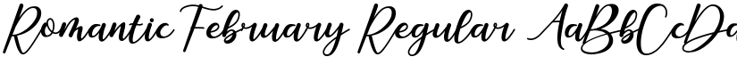 Romantic February Regular font