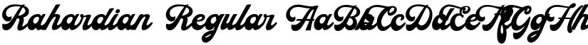 Rahardian Regular font