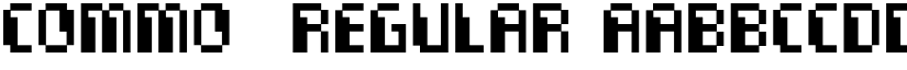 Commo  Regular font