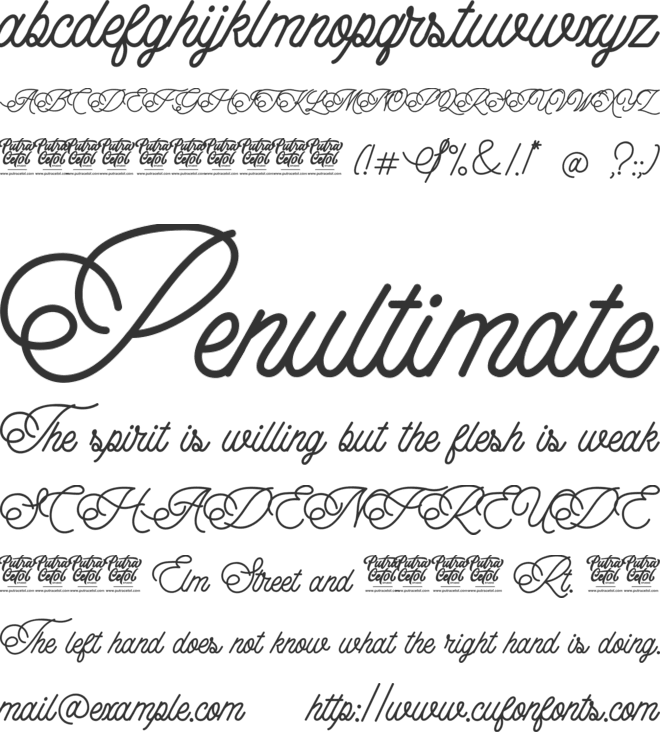 Queen Veronica font preview