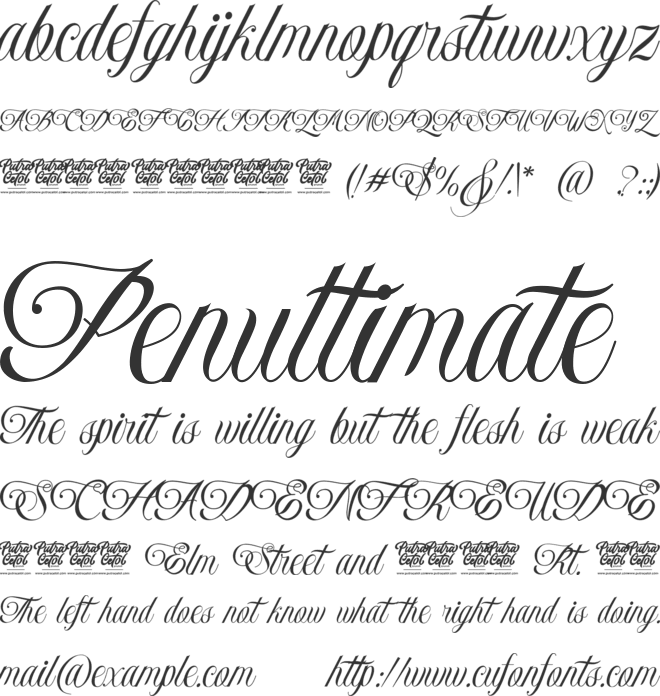 Monaveen Luxia font preview