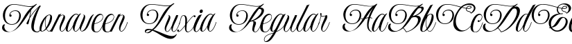 Monaveen Luxia Regular font