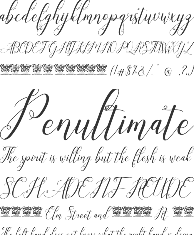 Laniesky font preview