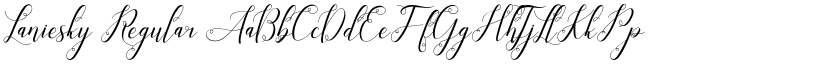 Laniesky Regular font