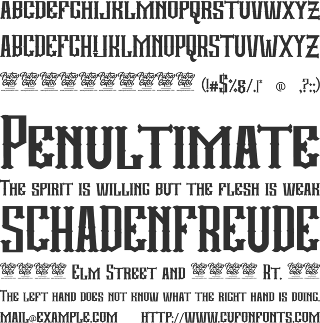Candrika font preview