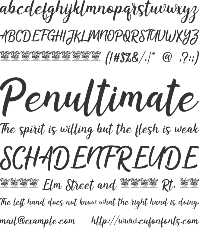Alvarisky font preview