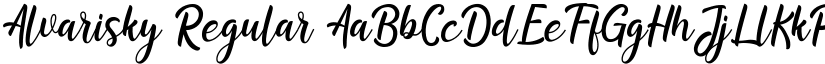 Alvarisky Regular font