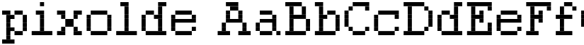 pixolde font