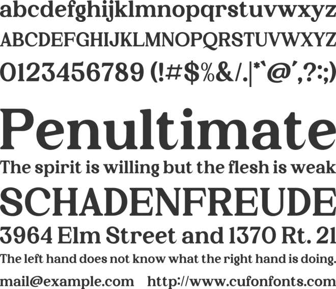 Kelvingi Rodrige font preview