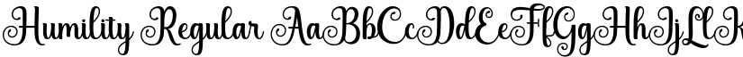 Humility font download