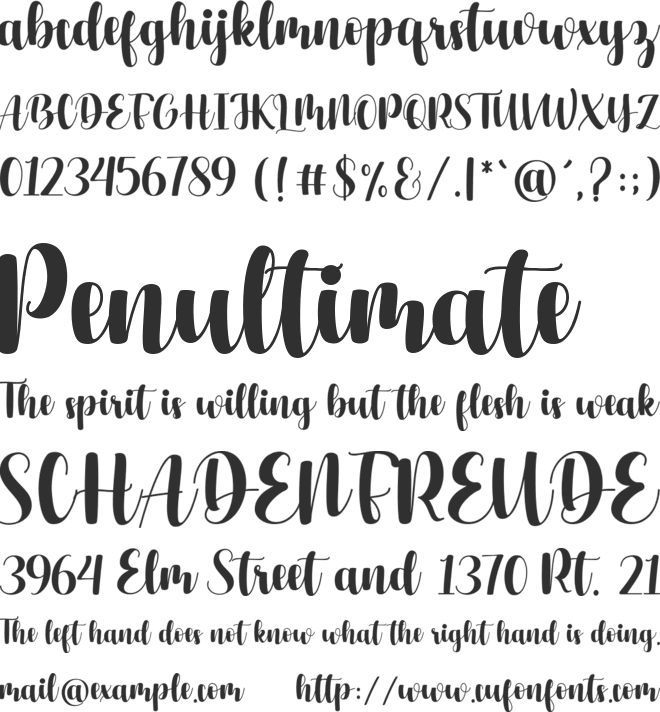 Harland Roselyn font preview
