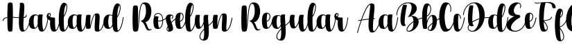 Harland Roselyn Regular font