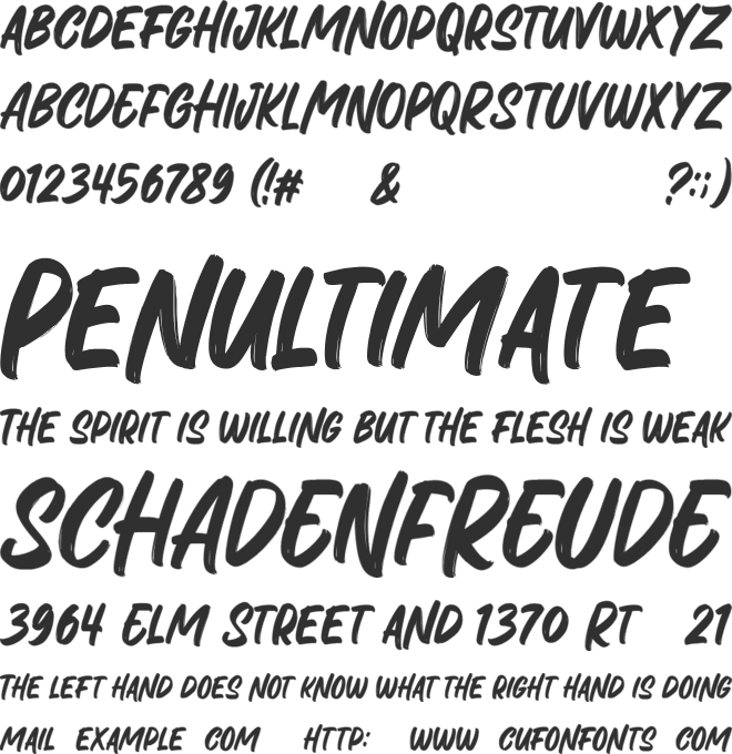 The Brown Fox font preview
