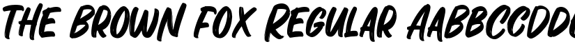 The Brown Fox Regular font