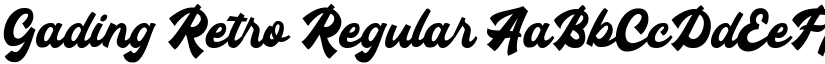 Gading Retro Regular font