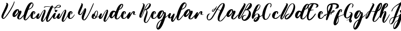 Valentine Wonder Regular font