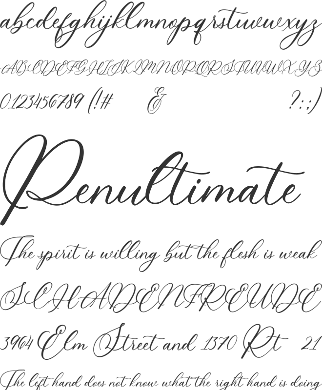 Wyattruly font preview