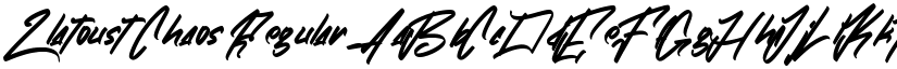 Zlatoust Chaos Regular font