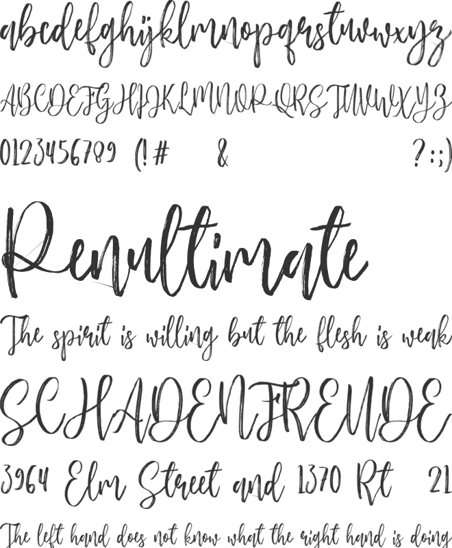 Westlynn font preview