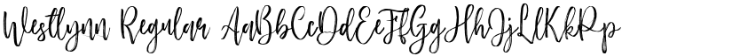 Westlynn Regular font
