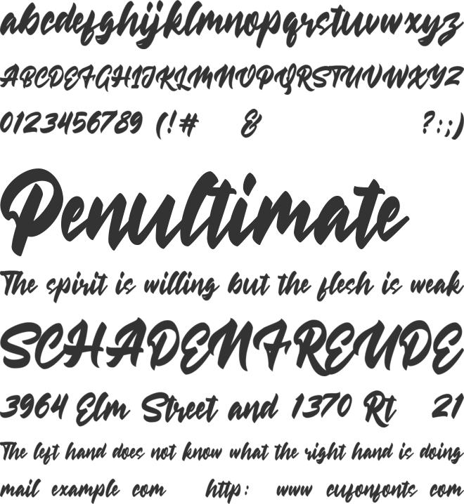 Black Diamond font preview