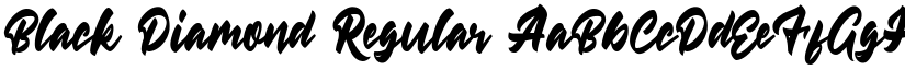 Black Diamond Regular font